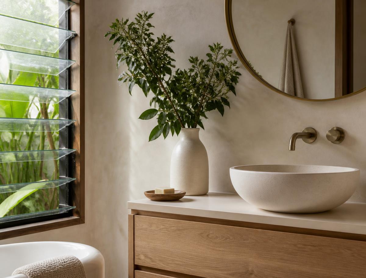 A completed zone within a staged renovation
